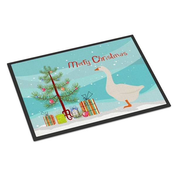 Carolines Treasures Embden Goose Christmas Indoor or Outdoor Mat, 24 x 36 in. BB9259JMAT - main